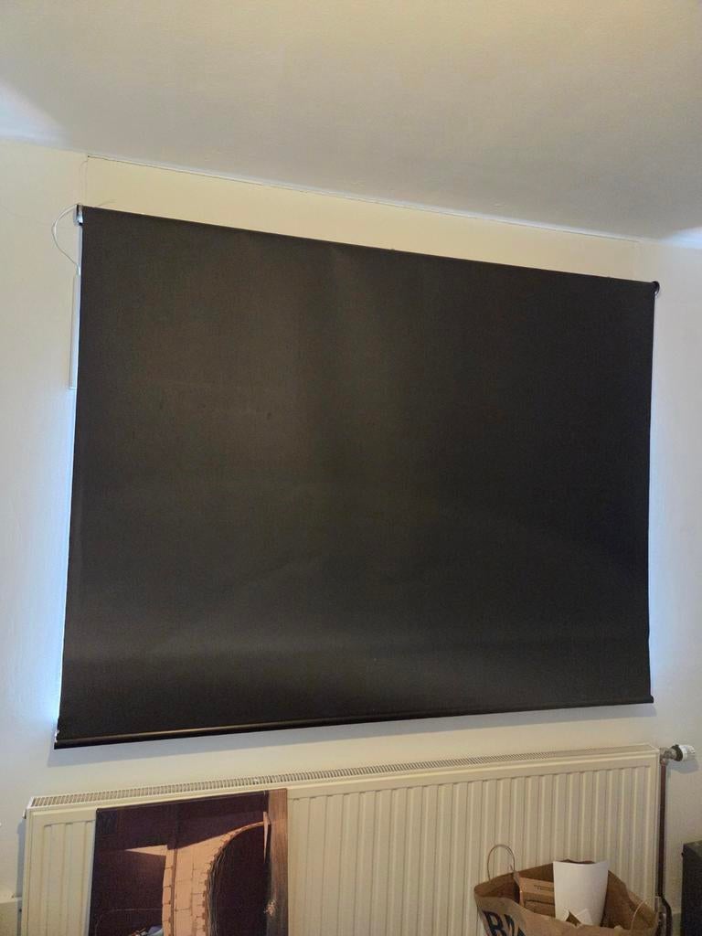 Luxaflex Rolgordijn Zwart 280x185 cm - Gebruikt, Ophalen, Gebruikt, Zwart, 200 cm of meer