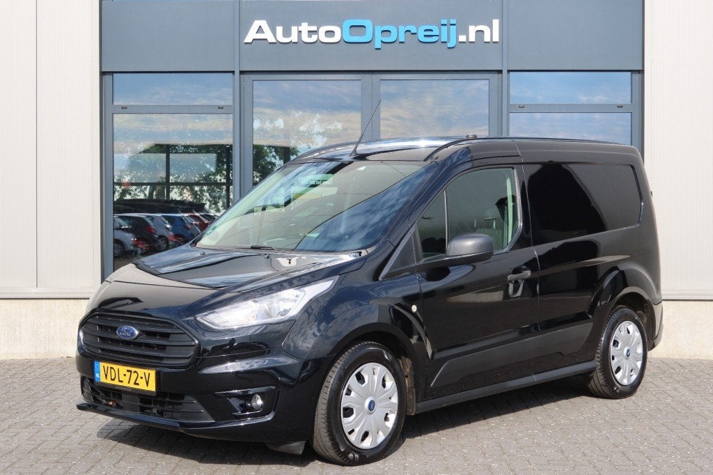 Ford TRANSIT CONNECT 1.0 EcoBoost L1 Trend Airco, Carplay, C, Auto's, Bestelauto's, Zwart, Bedrijf, Handgeschakeld, Parkeersensor