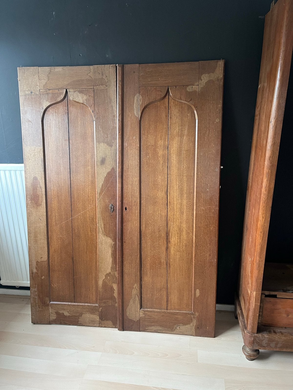 Antieke houten kast, te restaureren, Ophalen of Verzenden