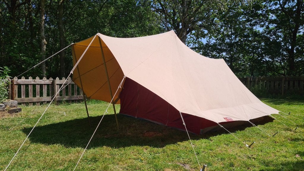 De Waard Kemphaan met 2 zijschermen zeer weinig gebruikt, Caravans en Kamperen, Tenten, tot en met 3, Zo goed als nieuw, Ophalen
