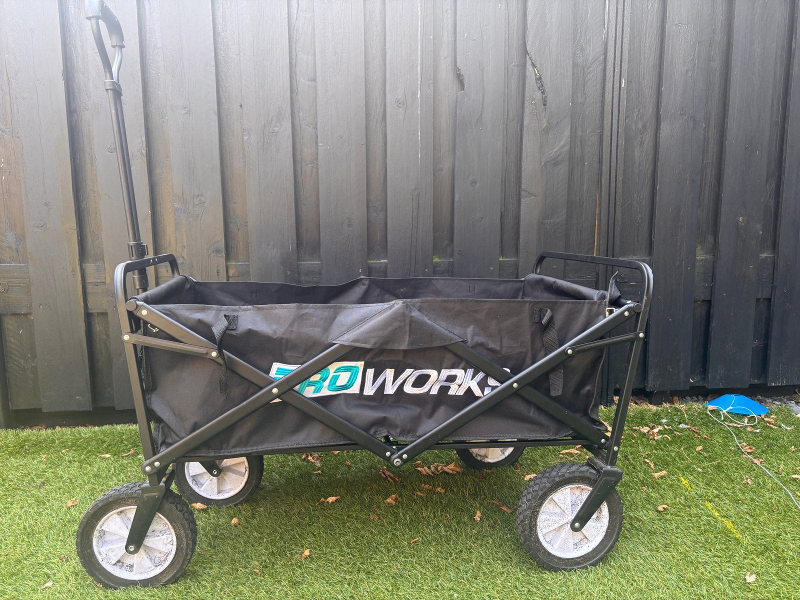 Proworks Opvouwbare Bolderkar met Extra Grote Wielen, Caravans en Kamperen, Bolderkarren, Ophalen, Opvouwbaar, Zo goed als nieuw