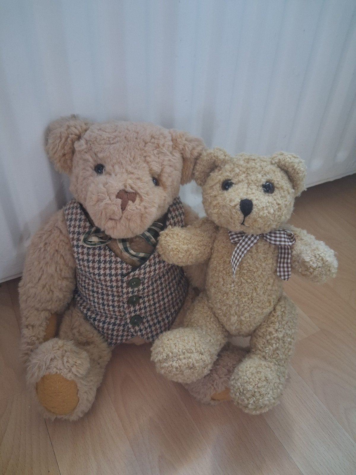 2 retro beren, Ophalen of Verzenden, Zo goed als nieuw, Stoffen beer, Overige merken