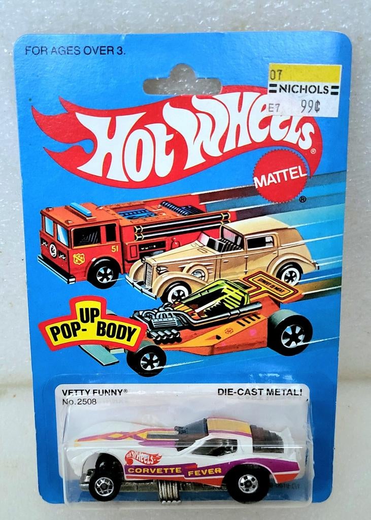Hot Wheels Corvette Funny Car "Corvette Fever" (1983) BW MOC, Overige merken, 1:50 of kleiner, Auto, Nieuw