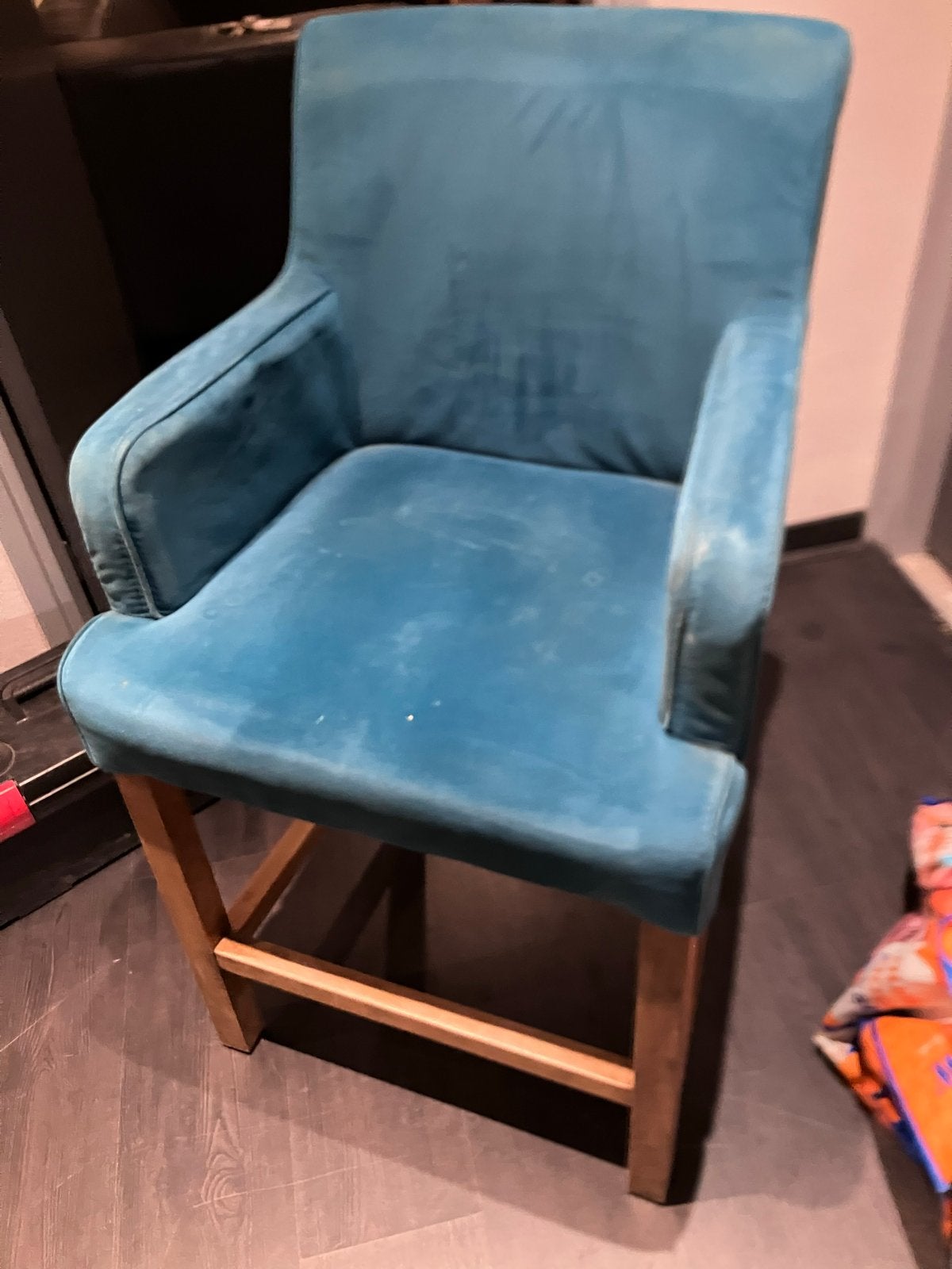 4 Hoge Eetkamerstoelen / Barkrukken, Ophalen, Gebruikt, Met voetsteun, 90 cm of meer
