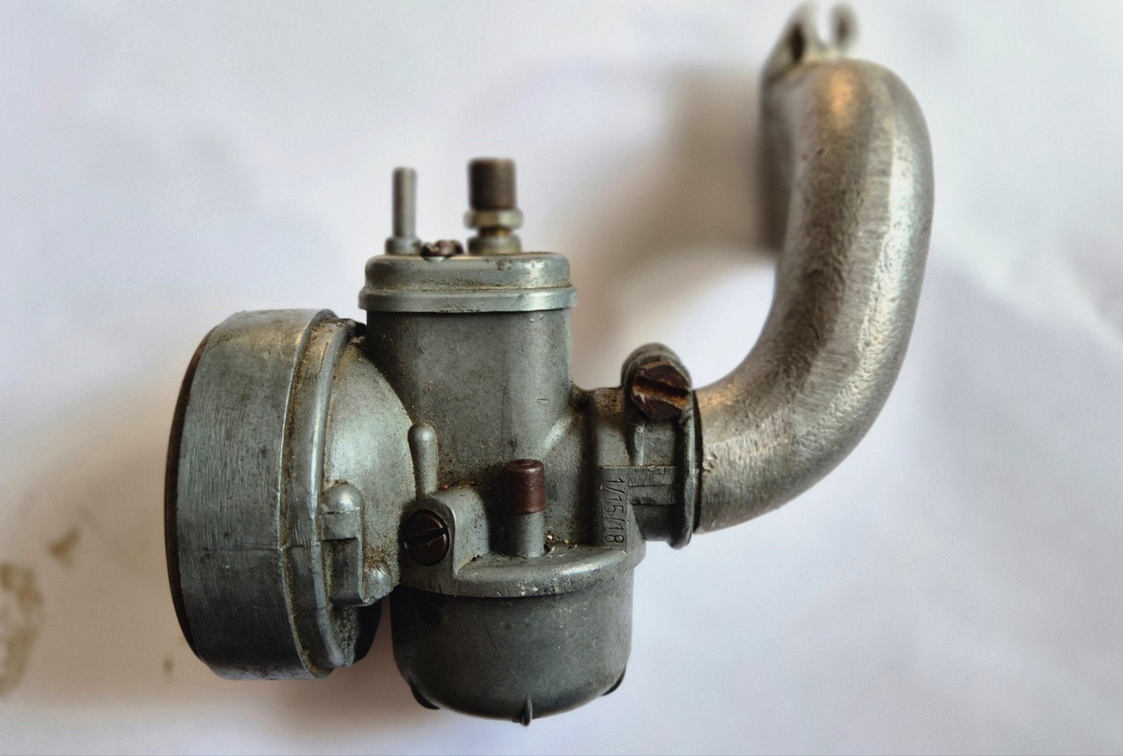 Bing Carburateur 1/15/18 met spruitstuk voor Kreidler, Ophalen of Verzenden, Gebruikt, Carburateur