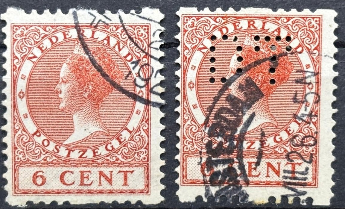 Nederland Roltanding Nvph R7 en R23 gestempeld, Postzegels en Munten, Ophalen of Verzenden, Gestempeld