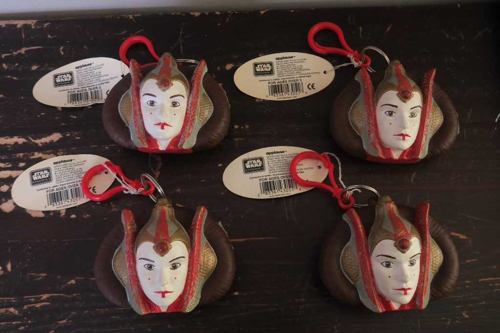 4 Nieuwe Star Wars sleutelhangers Queen Amidala, Ophalen of Verzenden, Nieuw, Actiefiguurtje