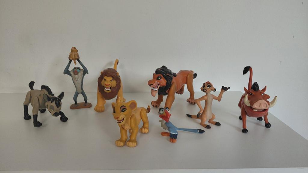 Lion king disney figuren vintage, Ophalen of Verzenden, Zo goed als nieuw