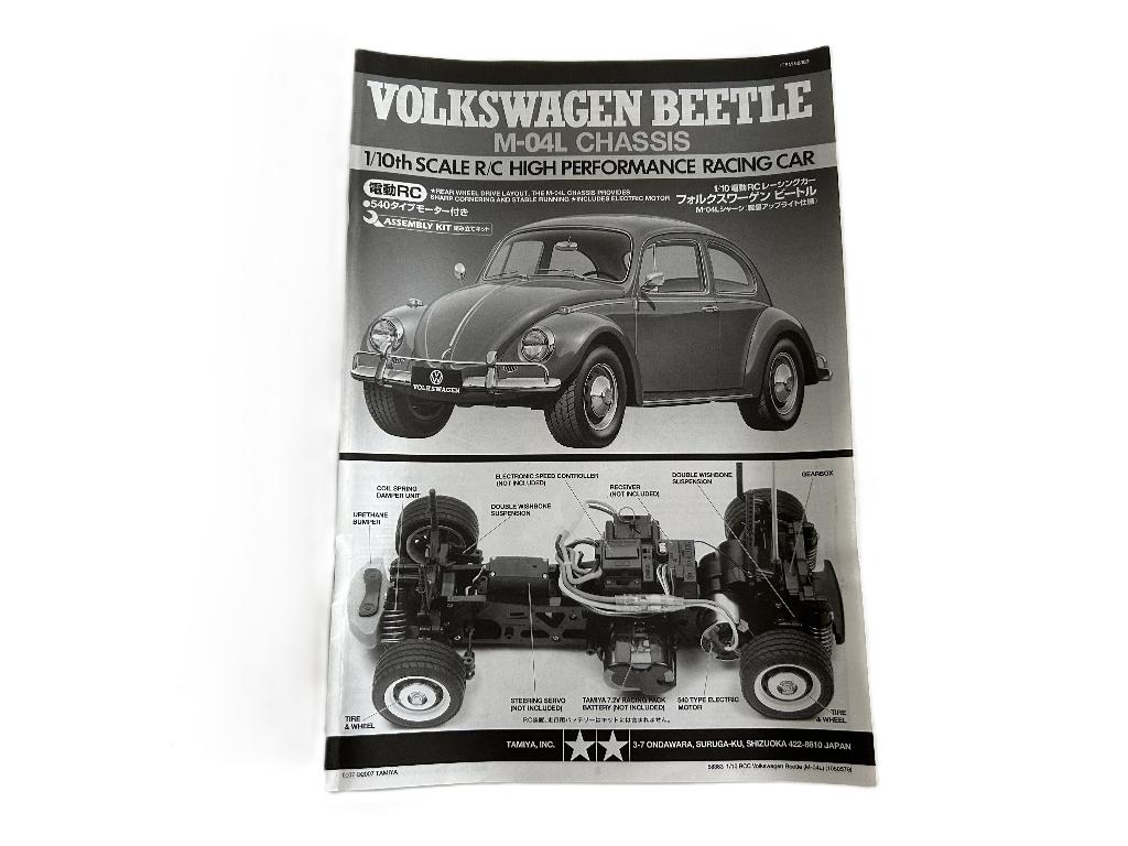 Tamiya Volkswagen Beetle M-04L handleiding, Hobby en Vrije tijd, Modelbouw | Radiografisch | Auto's, Ophalen of Verzenden, Gebruikt