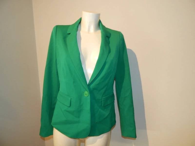 King Louie groene blazer mooie frisse tint mt M, Maat 38/40 (M), Verzenden, Zo goed als nieuw, Jasje