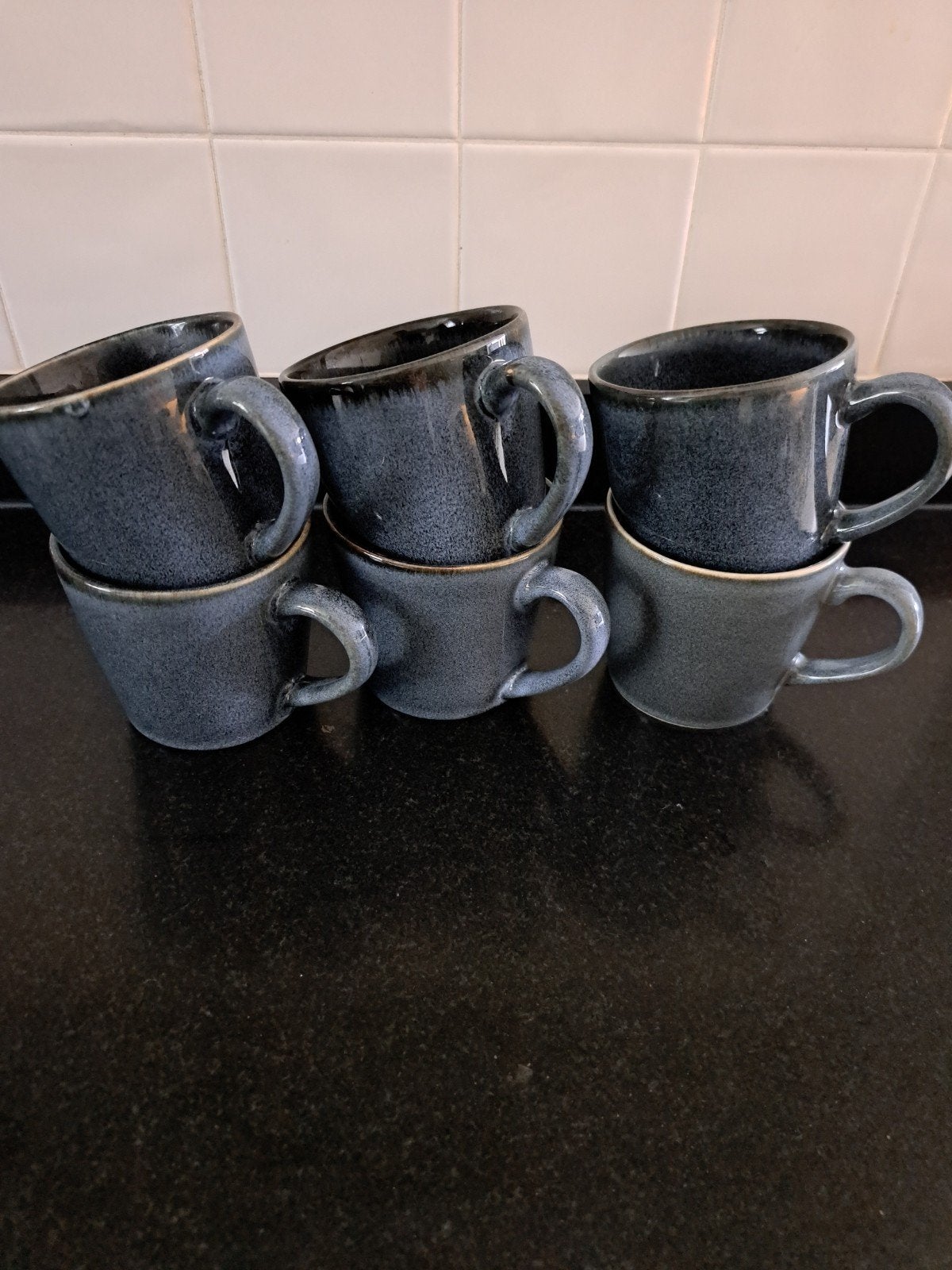 Set van 6 Mica Decorations Racco Koffie-/Theekoppen, Huis en Inrichting, Keuken | Servies, Keramiek, Ophalen of Verzenden, Zo goed als nieuw