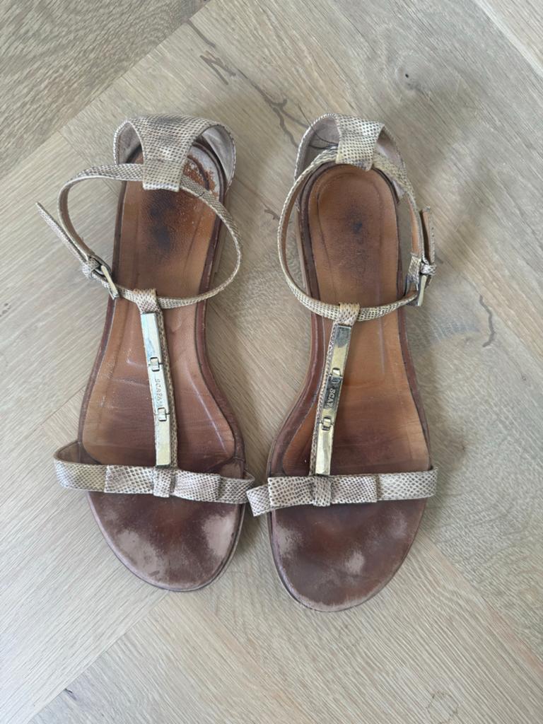 Scapa sandalen maat 38, Beige, Gedragen, Sandalen of Muiltjes, Ophalen of Verzenden