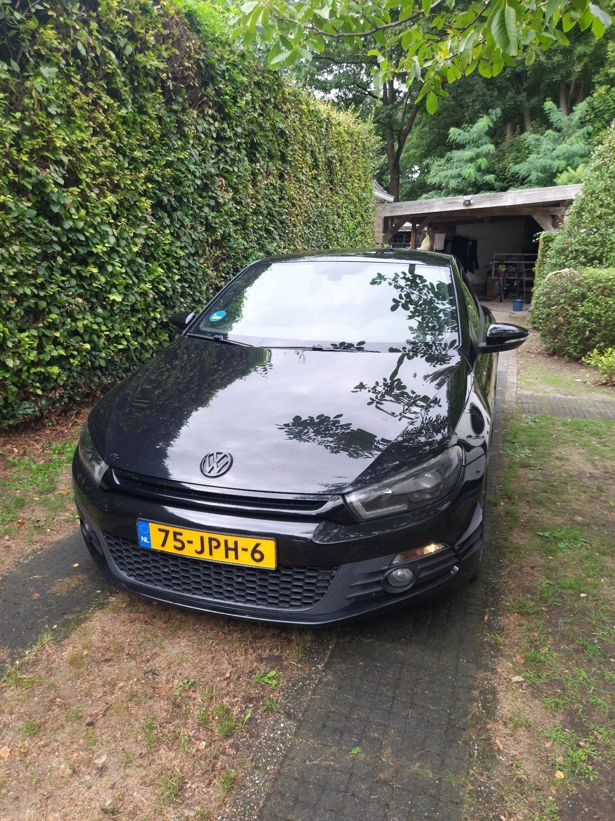Volkswagen Scirocco 2.0 TSI 2008 Zwart, 1273 kg, 4 cilinders, 1984 cc, 4 stoelen