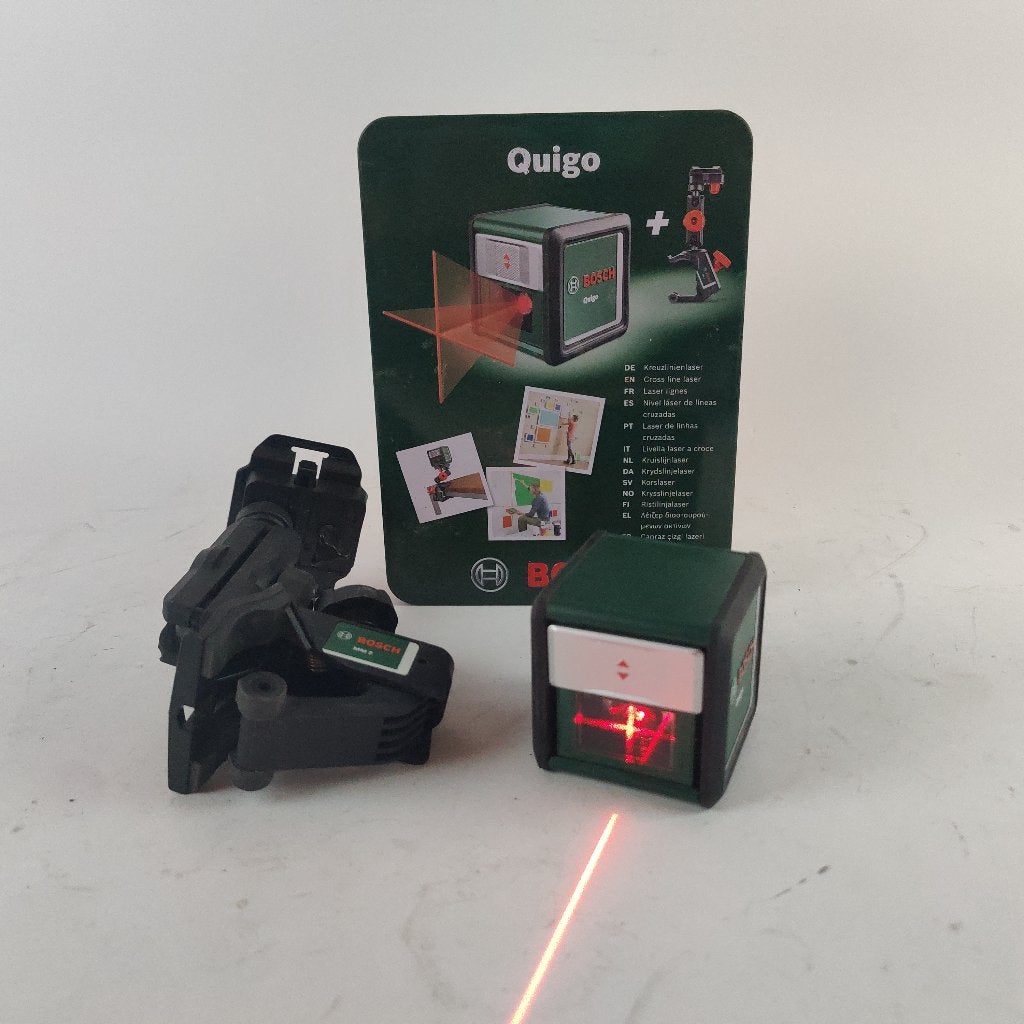 Bosch Quigo Laser (2021) + houder en doos || Nu € 39.99, Gebruikt, Ophalen of Verzenden, Minder dan 200 liter/min, X