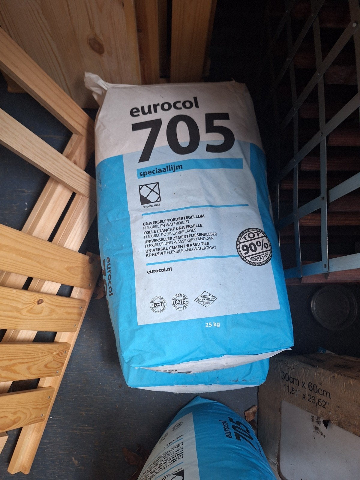 Eurocol 705 Speciaallijm - 2x 25kg, Ophalen, Overige typen, Nieuw, Minder dan 20 cm