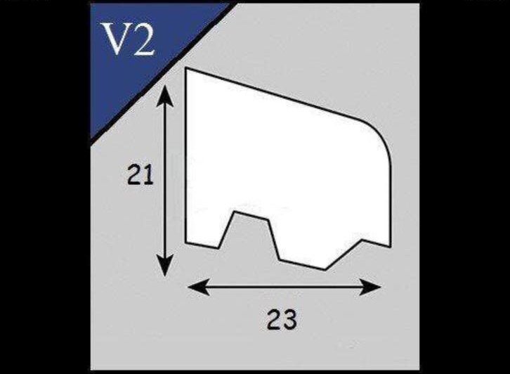 Hardhouten glaslatten V2 (21x33), 2x3,67m; Prijs is per stuk, Ophalen of Verzenden, Nieuw