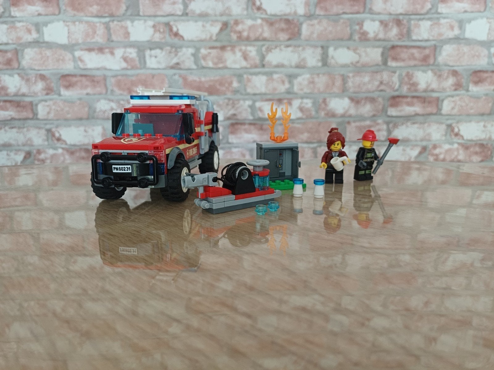LEGO City Brandweerwagen 60231 met instructieboekje, Ophalen of Verzenden, Zo goed als nieuw, Overige merken