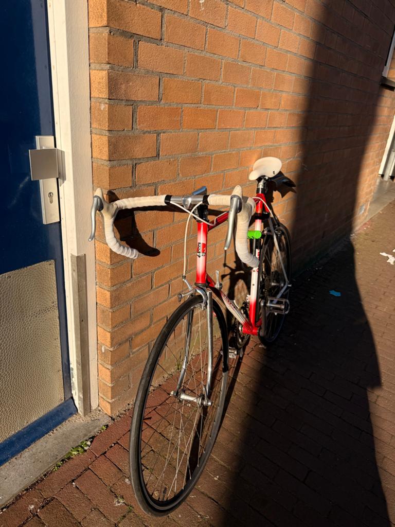 Vintage Presto racefiets - Rood/Wit, 28 inch, Gebruikt, 53 tot 57 cm, Ophalen