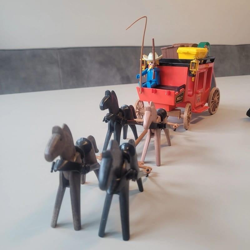 Playmobil vintage western postkoets, Ophalen of Verzenden, Gebruikt