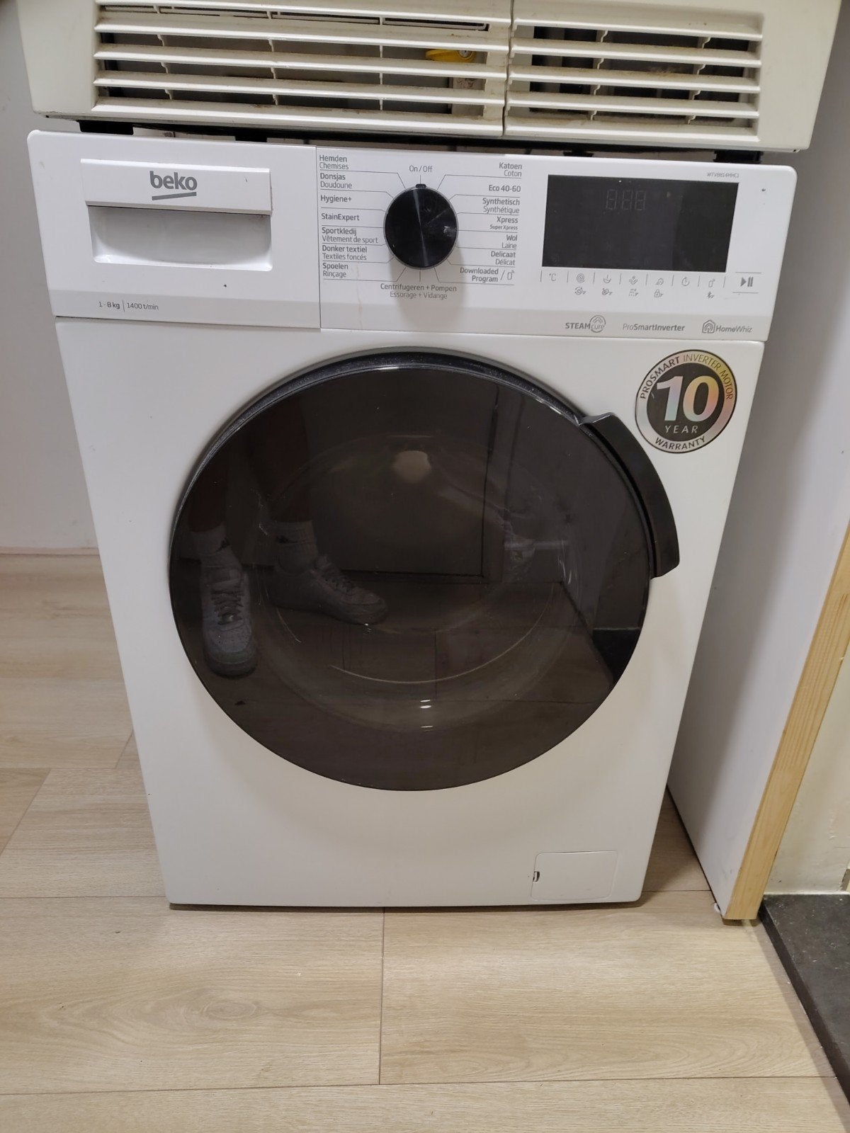 Beko Wasmachine - 4 jaar oud, werkt nog prima, Ophalen, 1200 tot 1600 toeren, Gebruikt, 8 tot 10 kg