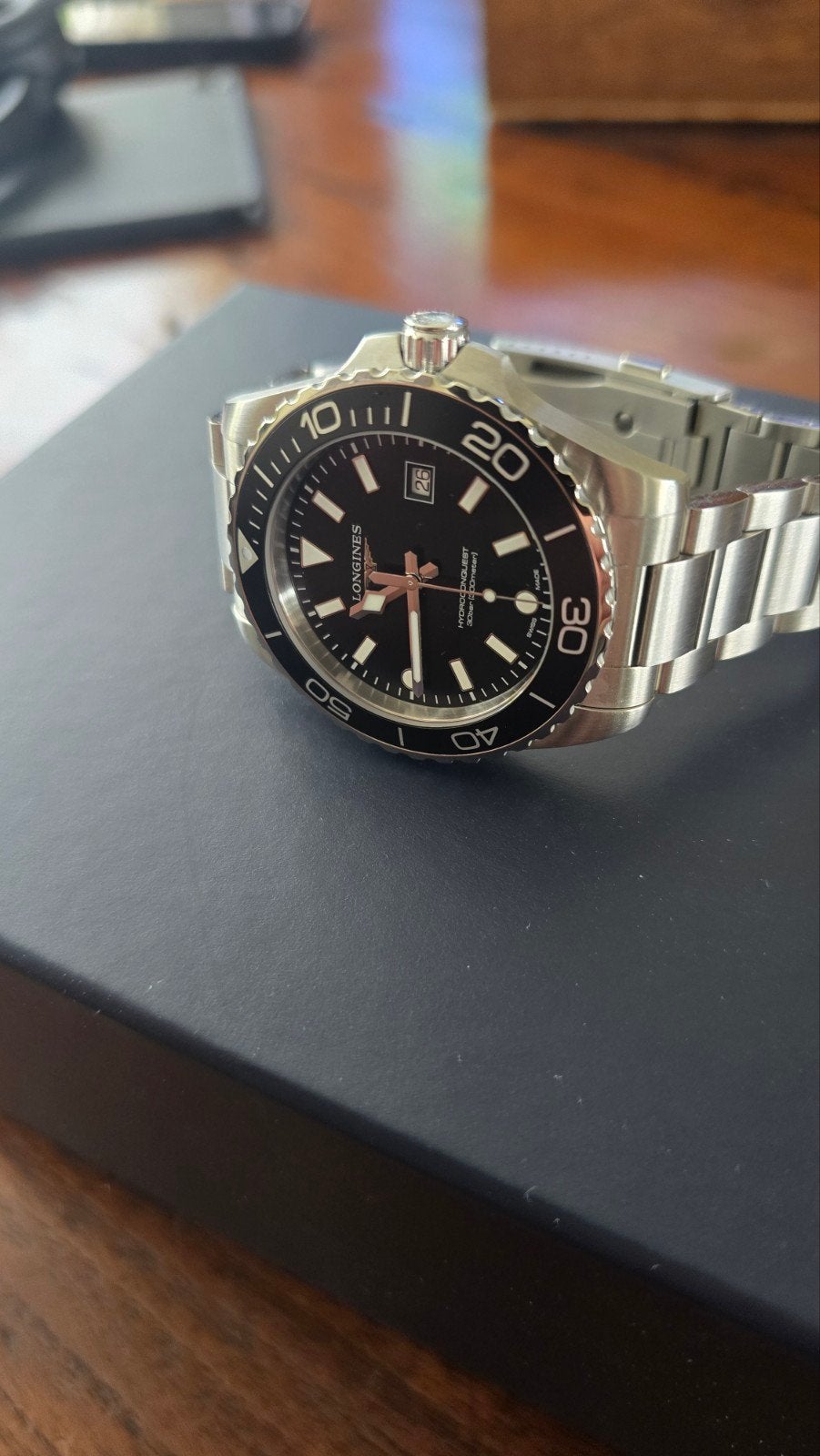 Nieuwe Longines Hydroconquest Quartz, Ophalen, Nieuw, Staal, Overige merken