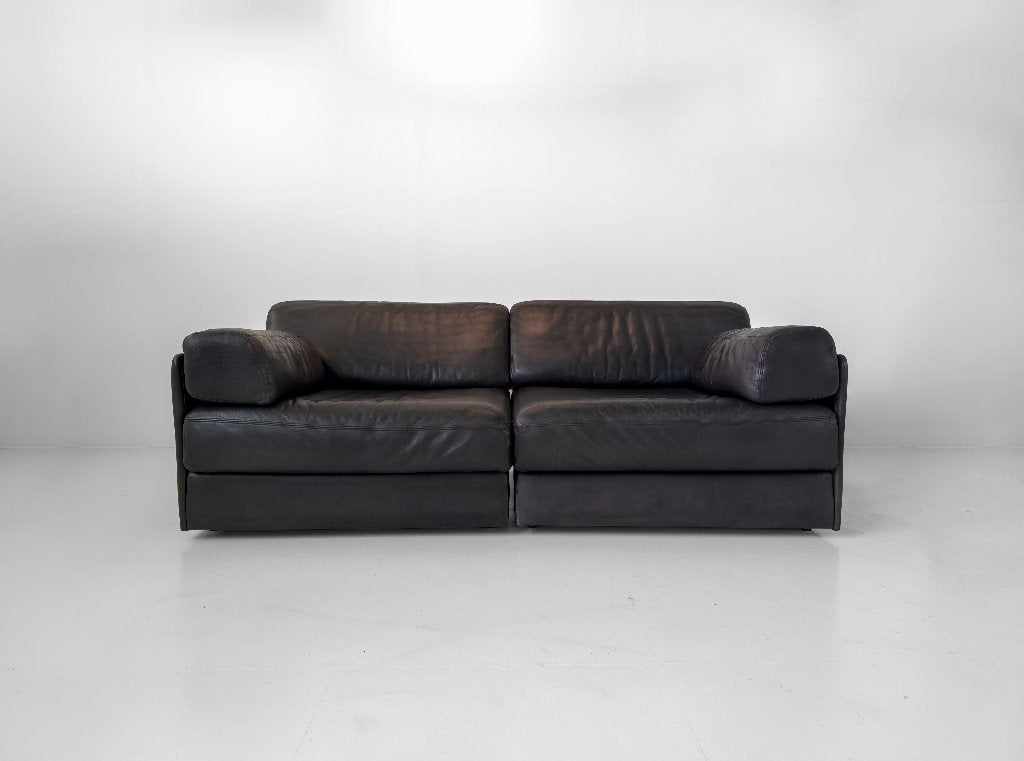 De Sede DS-76/102 modulaire leren bank, Gebruikt, Tweepersoons, 75 tot 100 cm, Ophalen of Verzenden