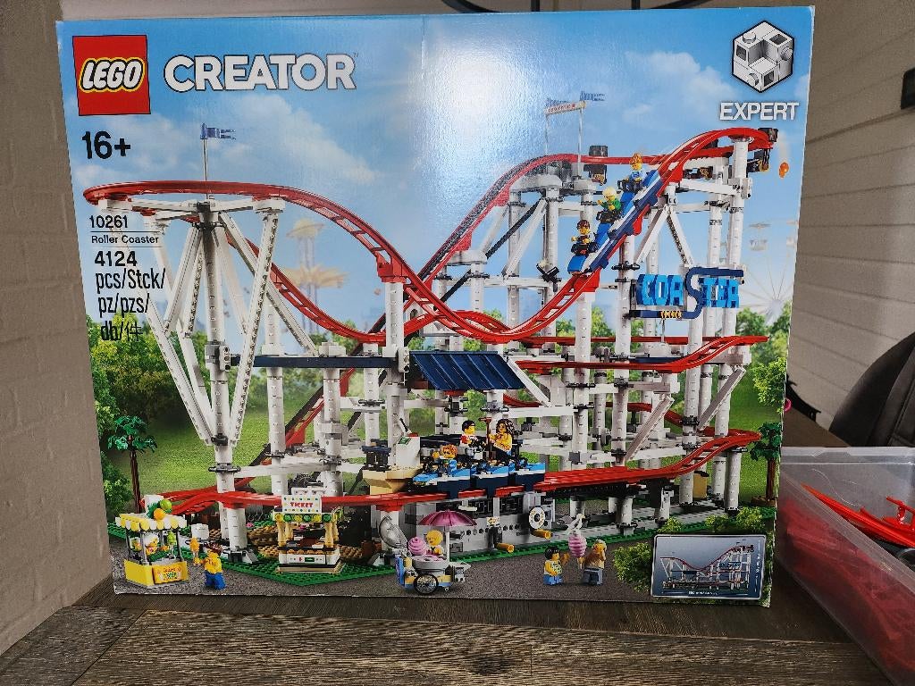 LEGO 10261 roller coaster, Kinderen en Baby's, Speelgoed | Duplo en Lego, Zo goed als nieuw, Lego, Complete set, Compleet, Inclusief doos