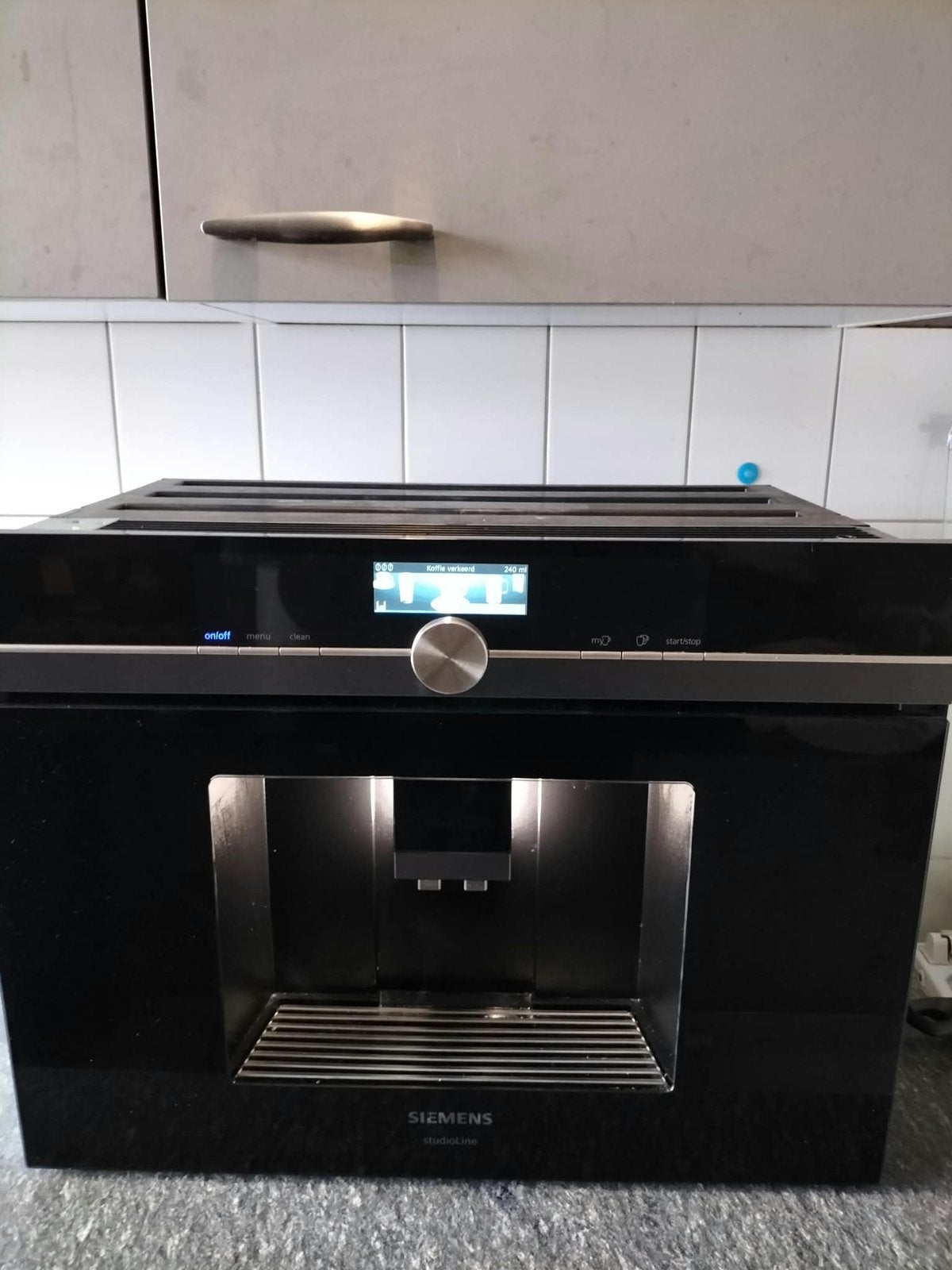 Siemens koffiemachine inbouw, Witgoed en Apparatuur, Koffiezetapparaten, Ophalen, Zo goed als nieuw, Koffiemachine