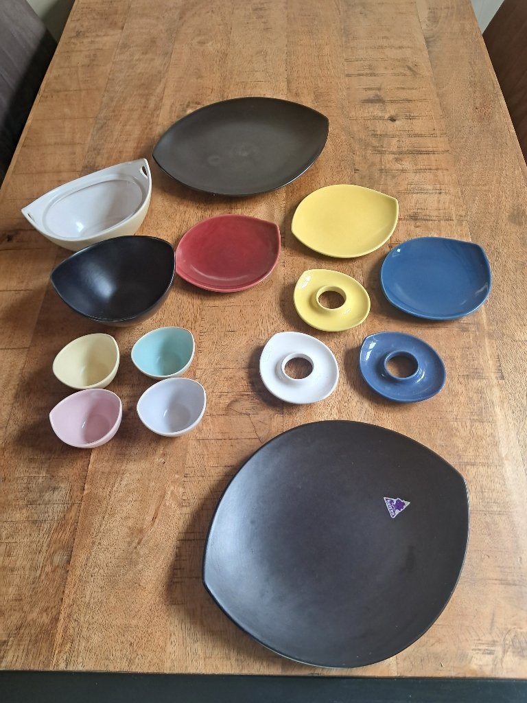 Potterie de driehoek serie Tulipe diverse items, Antiek en Kunst, Ophalen of Verzenden