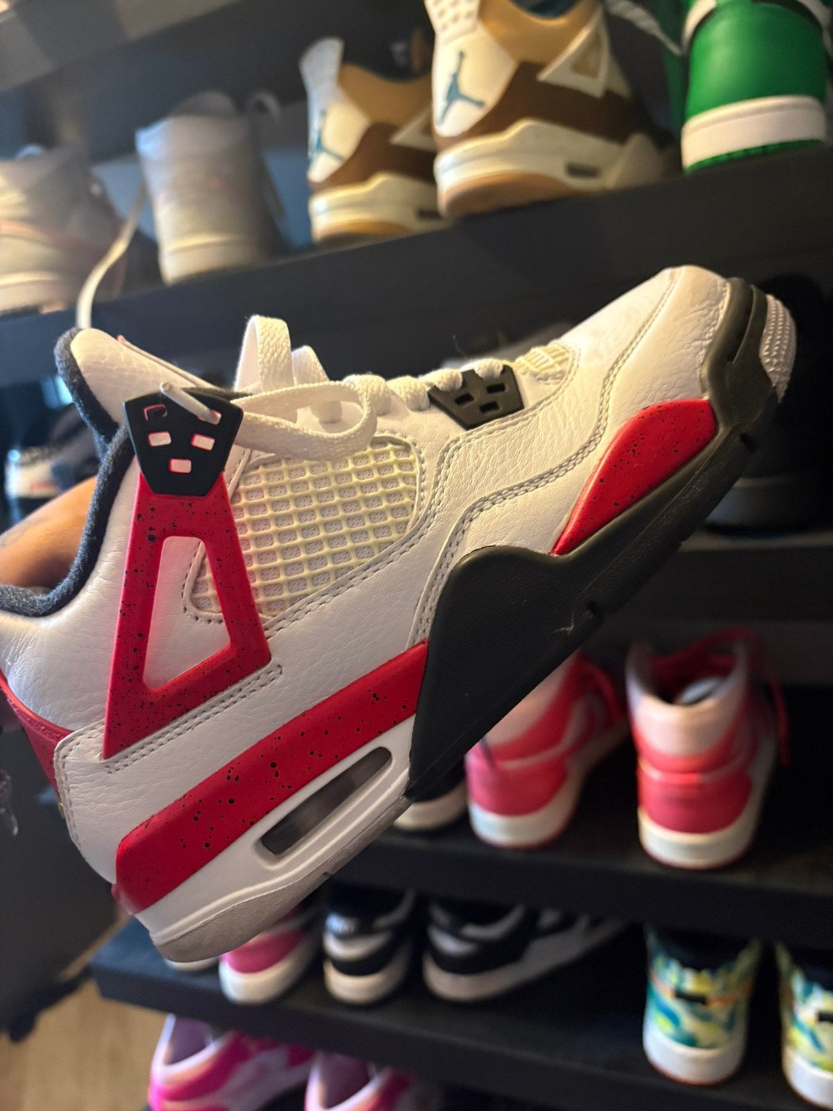 Jordan 4 red cement maat 37,5, Ophalen, Zo goed als nieuw