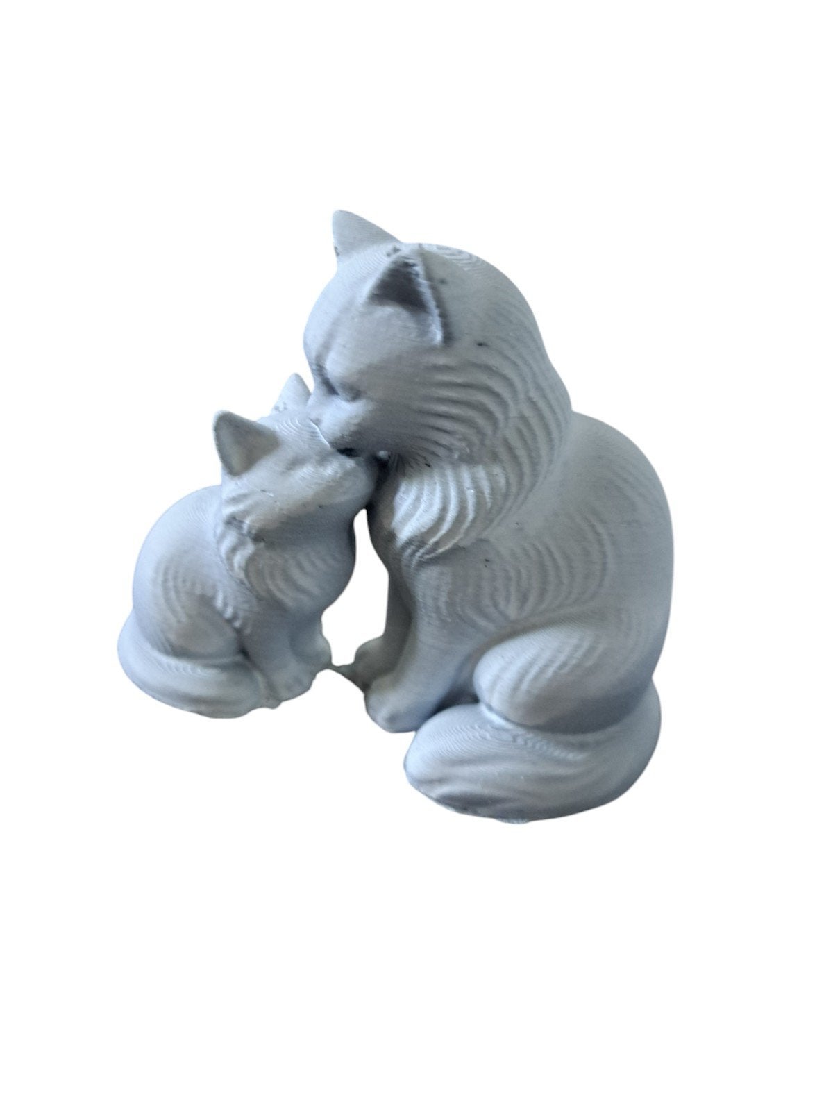 Schattig Kattenbeeldje - Moeder en Kitten, Kunststof, Ophalen of Verzenden, Zo goed als nieuw, Modern