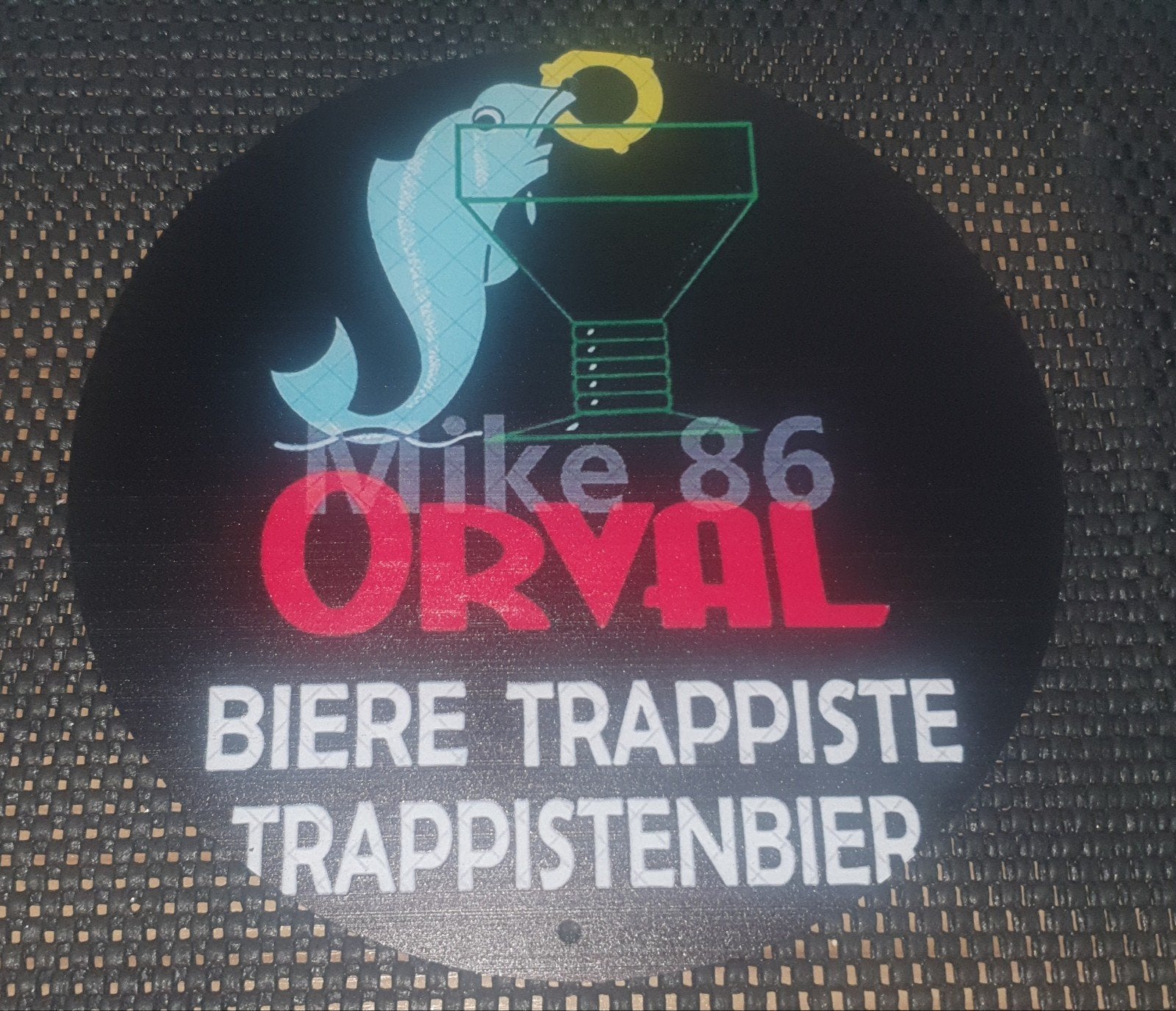 Orval trappistenbier reclamebord, Verzamelen, Ophalen of Verzenden, Nieuw, Reclamebord