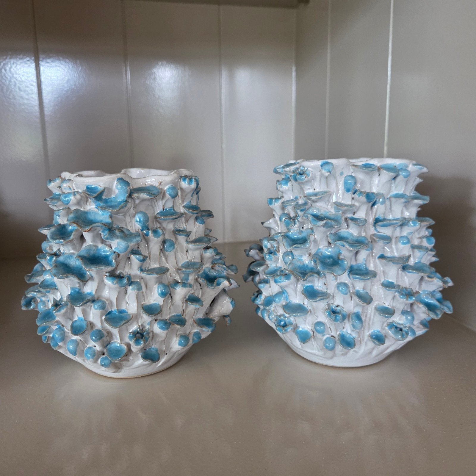 4 vaasjes van Des pots, Huis en Inrichting, Ophalen, Zo goed als nieuw