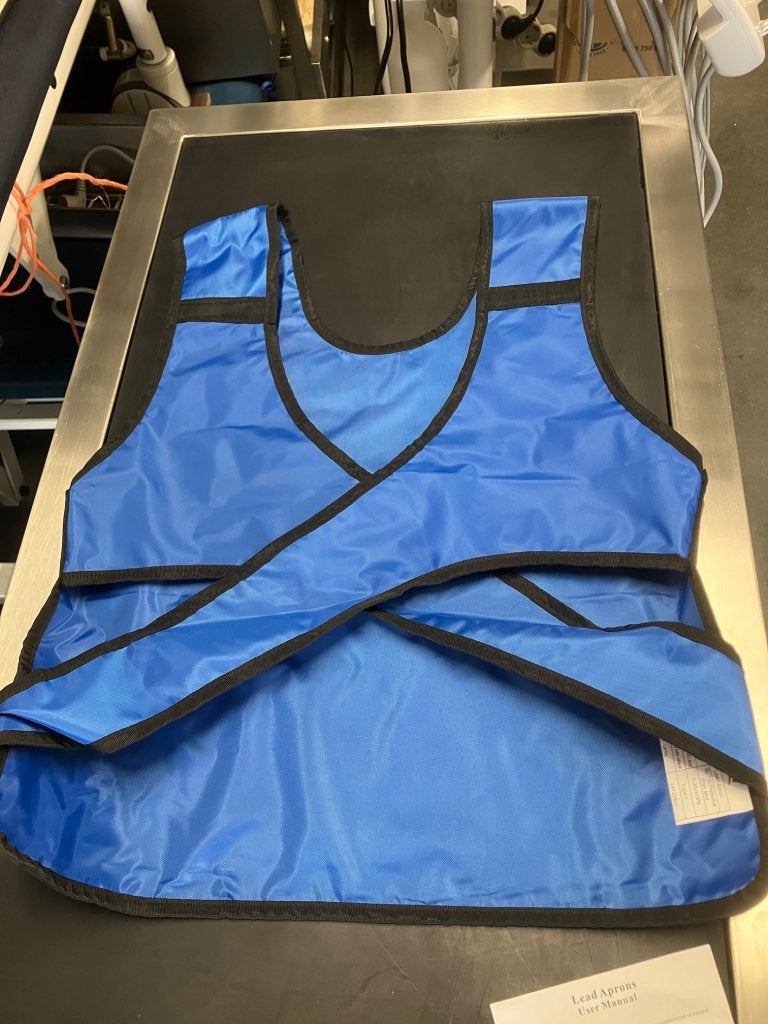 Röntgenschort met 0,35 mm loodequivalent nieuw met hanger, Niet ingevuld, Gebruikt, Niet ingevuld, Ophalen of Verzenden