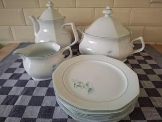 Winterling Bavaria theepot, kannetje, 6 bordjes, kommetje, Overige typen, Ophalen of Verzenden, Zo goed als nieuw, Overige stijlen