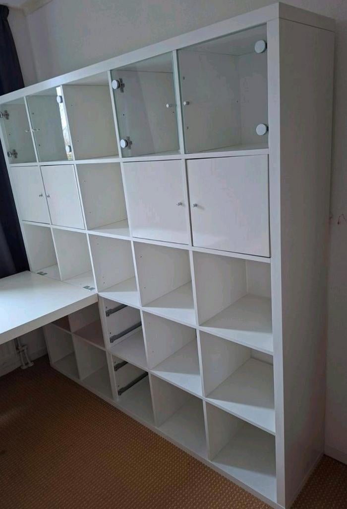 Ikea Kallax Expedit vakkenkast 5x5 wit, Huis en Inrichting, Kasten | Overige, Gebruikt, Ophalen