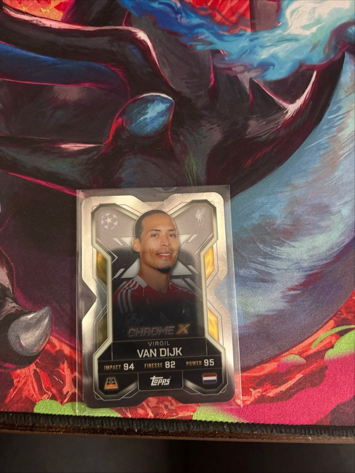 Topps Match Attax UCL 2025/26 CHROME X Virgil Van Dijk CX1, Buitenlandse clubs, Spelerskaart, Nieuw, Ophalen of Verzenden