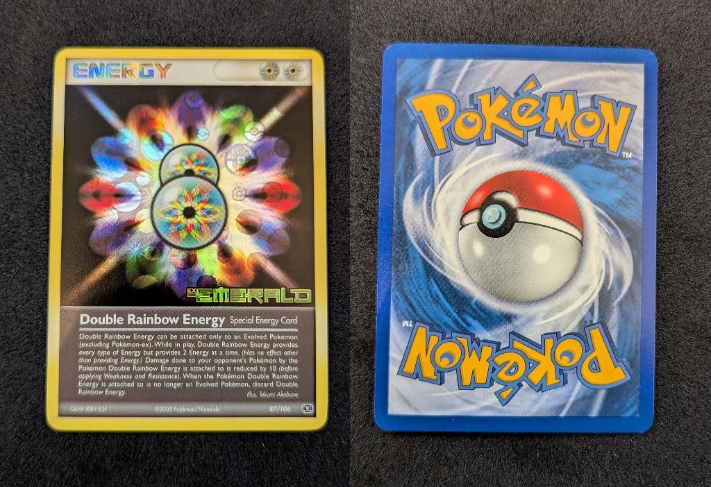 Double Rainbow Energy 87/106 – EX Emerald – Holo, Ophalen of Verzenden, Zo goed als nieuw, Losse kaart, Foil