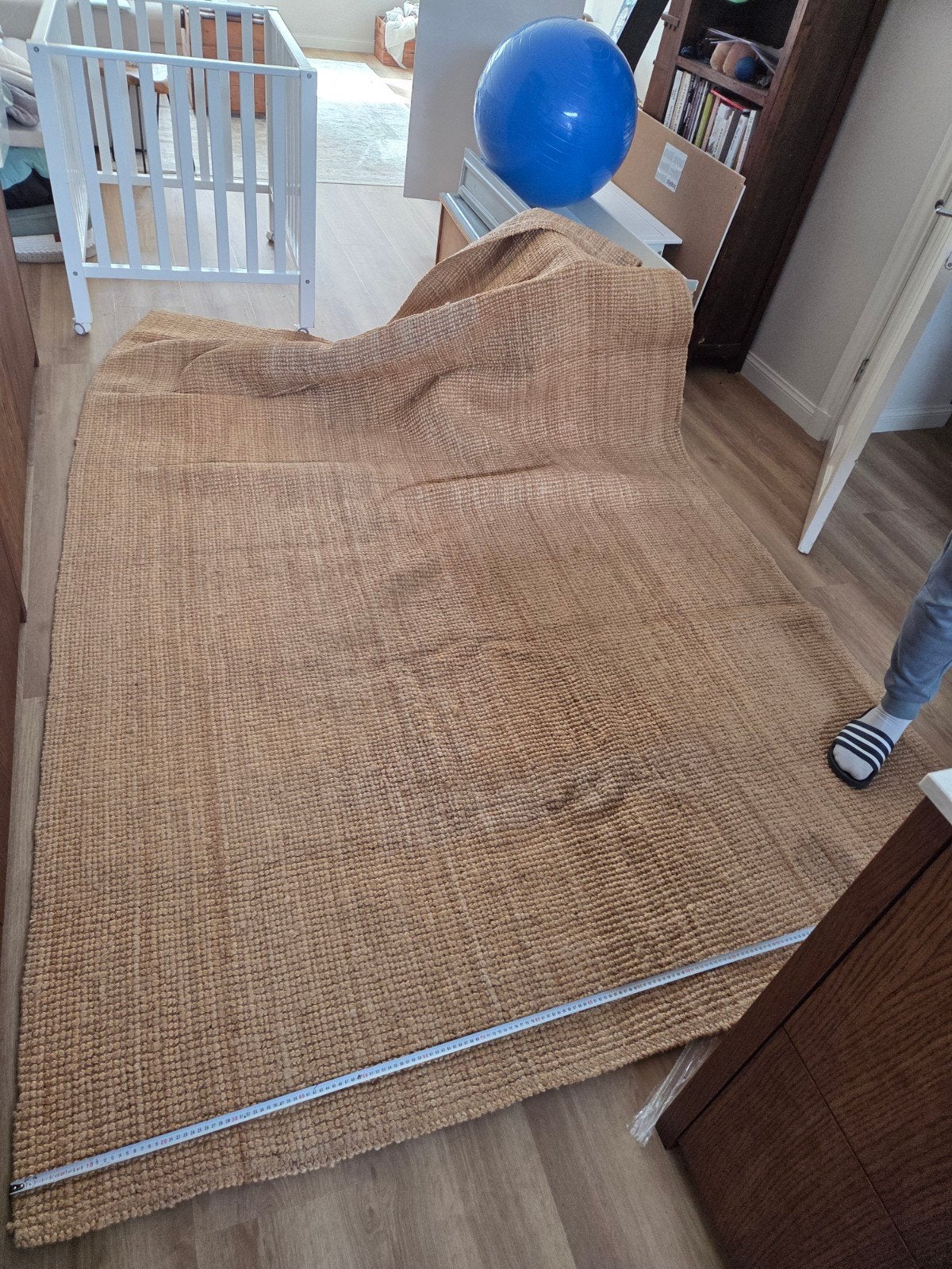 Juten vloerkleed - ikea - 200x300 cm, Ophalen, Gebruikt, Bruin, 200 cm of meer