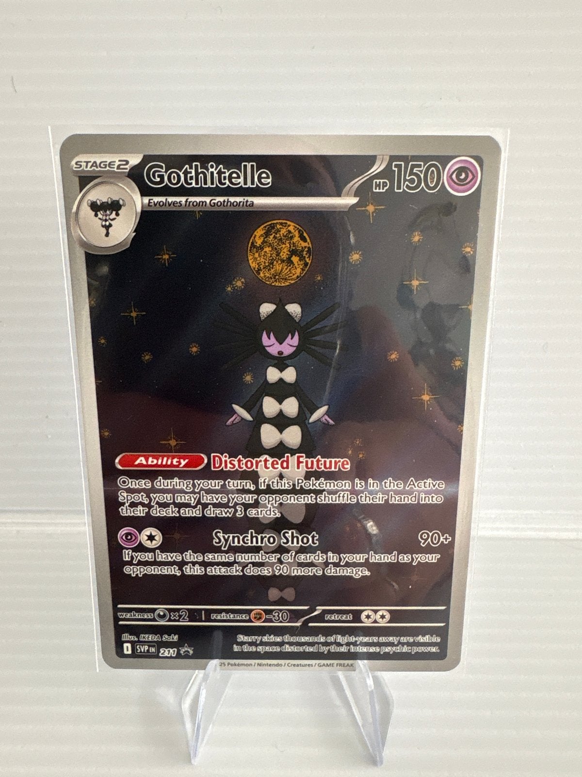 Gothitelle 211 Scarlet & Violet Promo NM Pokémon Kaart, Ophalen of Verzenden, Zo goed als nieuw, Losse kaart