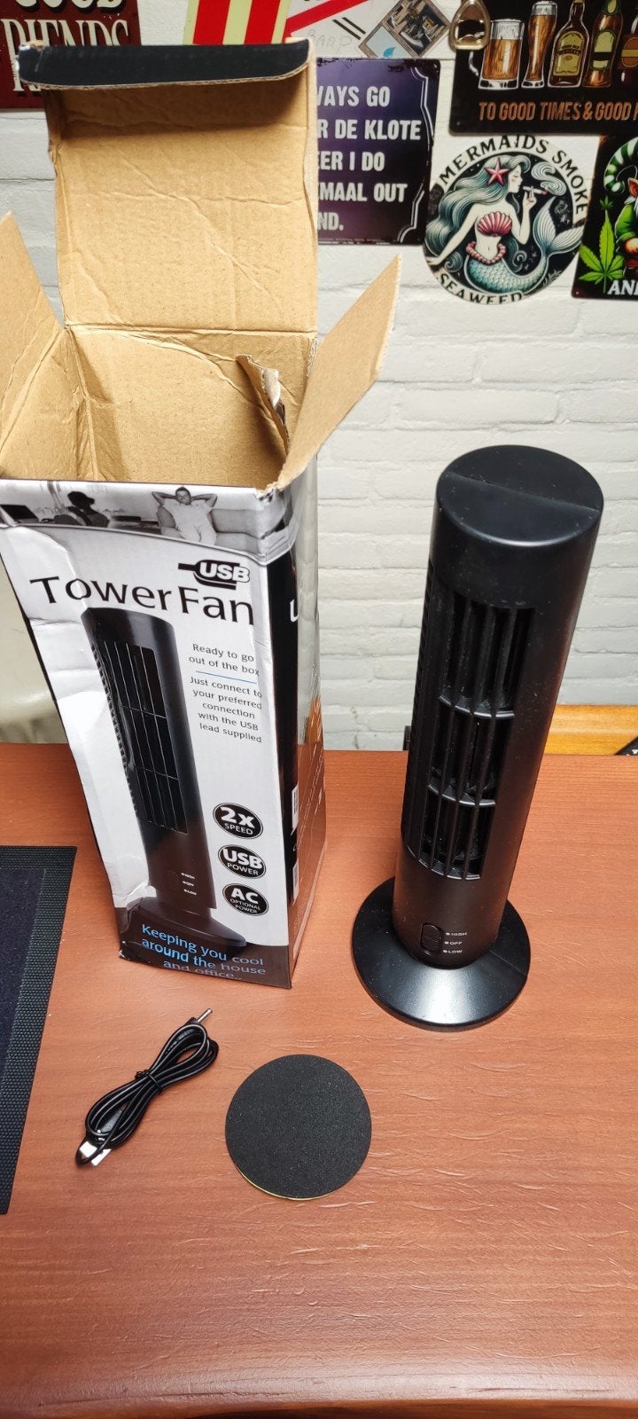 kleine toren ventilator USB nieuw, Ophalen of Verzenden, Nieuw, Torenventilator