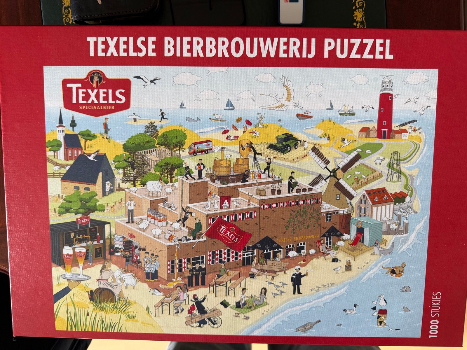 Texelse Bierbrouwerij Puzzel - 1000 stukjes, Ophalen of Verzenden, 500 t/m 1500 stukjes, Zo goed als nieuw, Legpuzzel