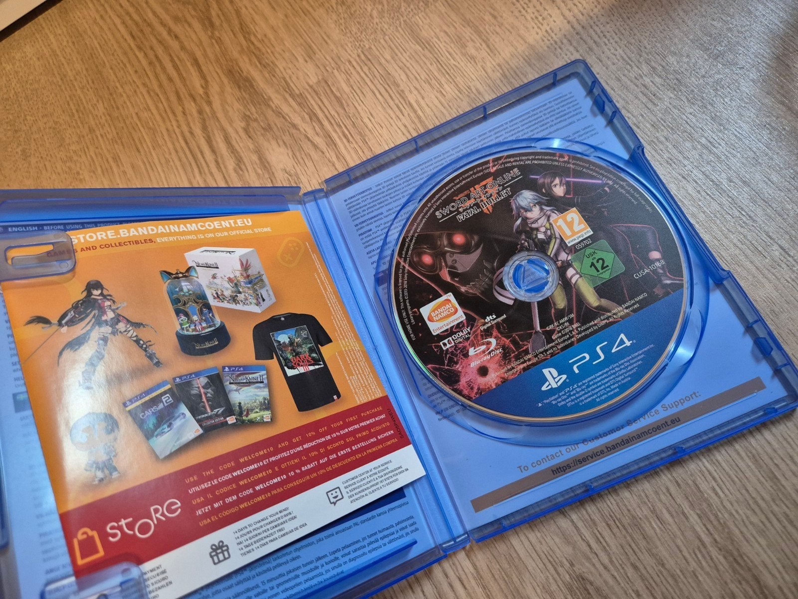 PS4 spel sword art online fatal bullet playstation 4, 1 speler, Ophalen of Verzenden, Avontuur en Actie