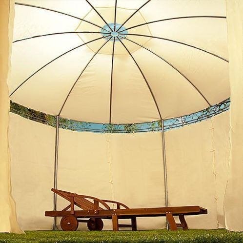 Chique Stalen Paviljoen / Prieel / Partytent 3.5m Creme, Ophalen of Verzenden, Nieuw, Minder dan 5 meter