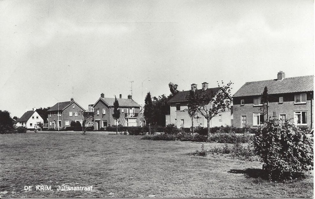 De Krim (Ov.) Julianastraat 1970, gelopen, Ophalen of Verzenden, 1960 tot 1980, Gelopen, Overijssel