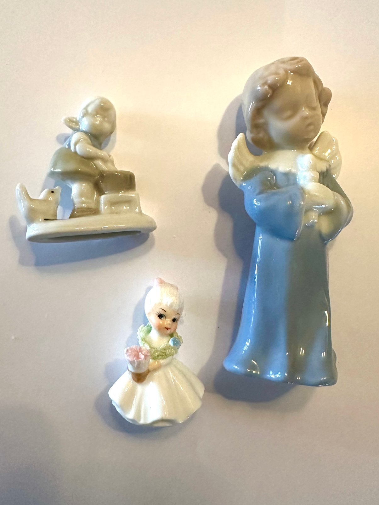 3 porseleinen beeldjes, Verzenden, Zo goed als nieuw, Mens