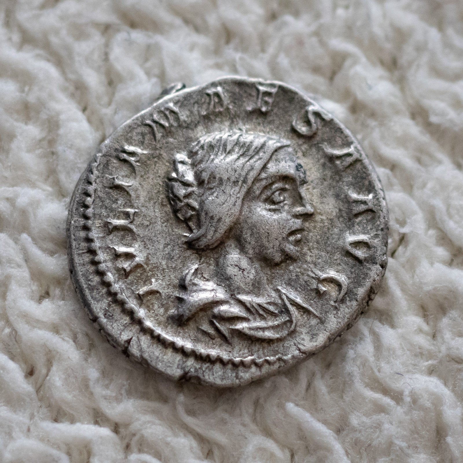 Prachtige Romeinse Munt Julia Maesa, Verzenden, Overige landen, Losse munt, Zilver