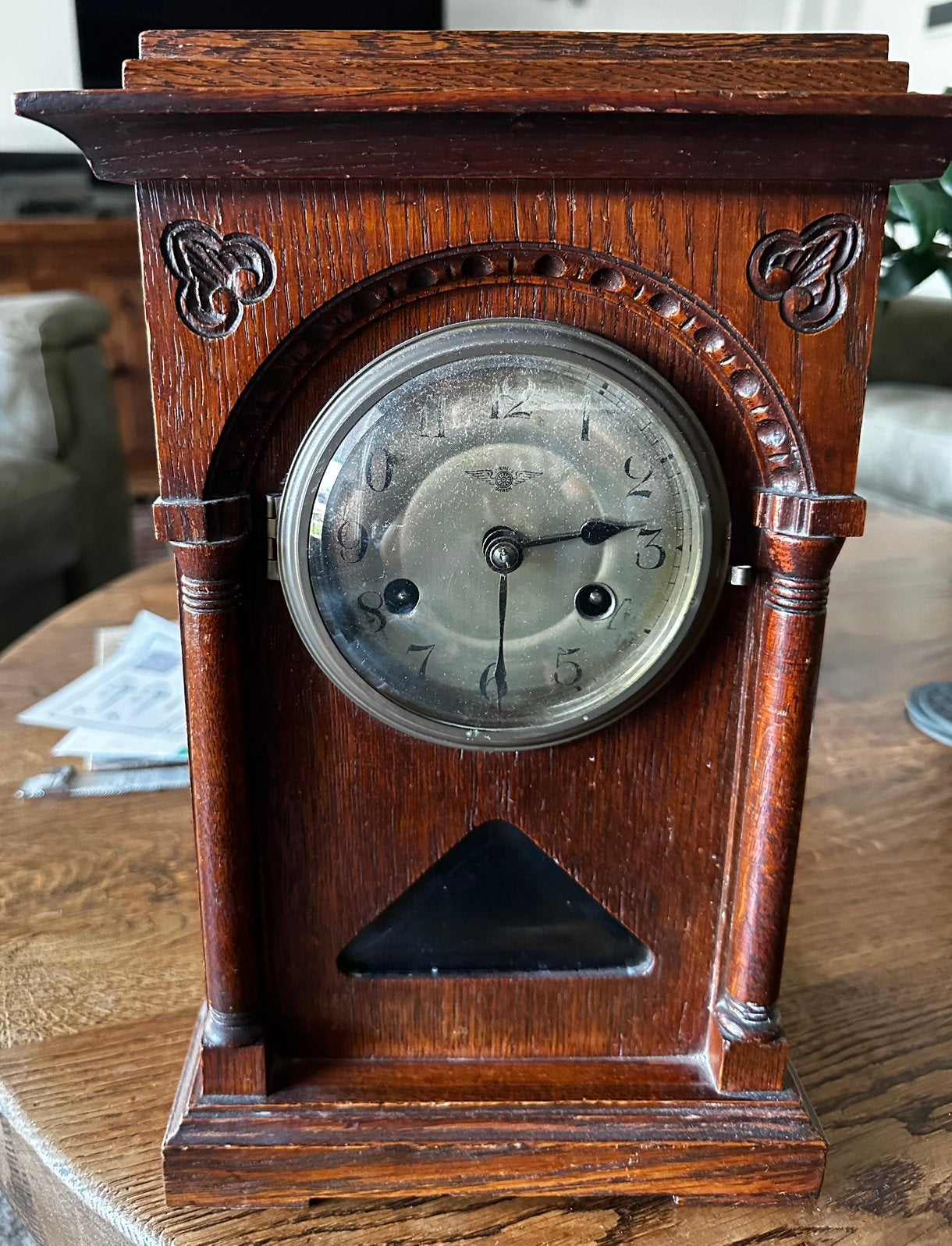 Kienzle klok antiek - +/- 1920, Ophalen of Verzenden