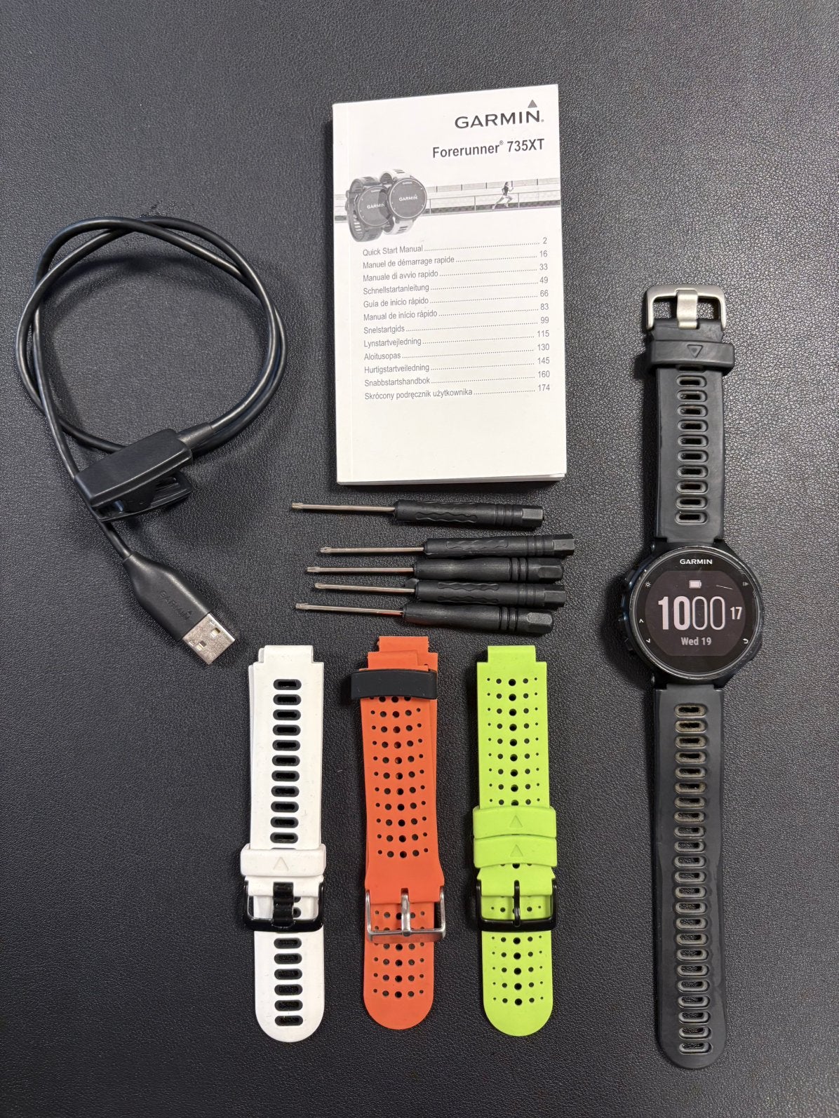 GARMIN Forerunner 735XT, Ophalen of Verzenden, Gebruikt, Zwart, Android