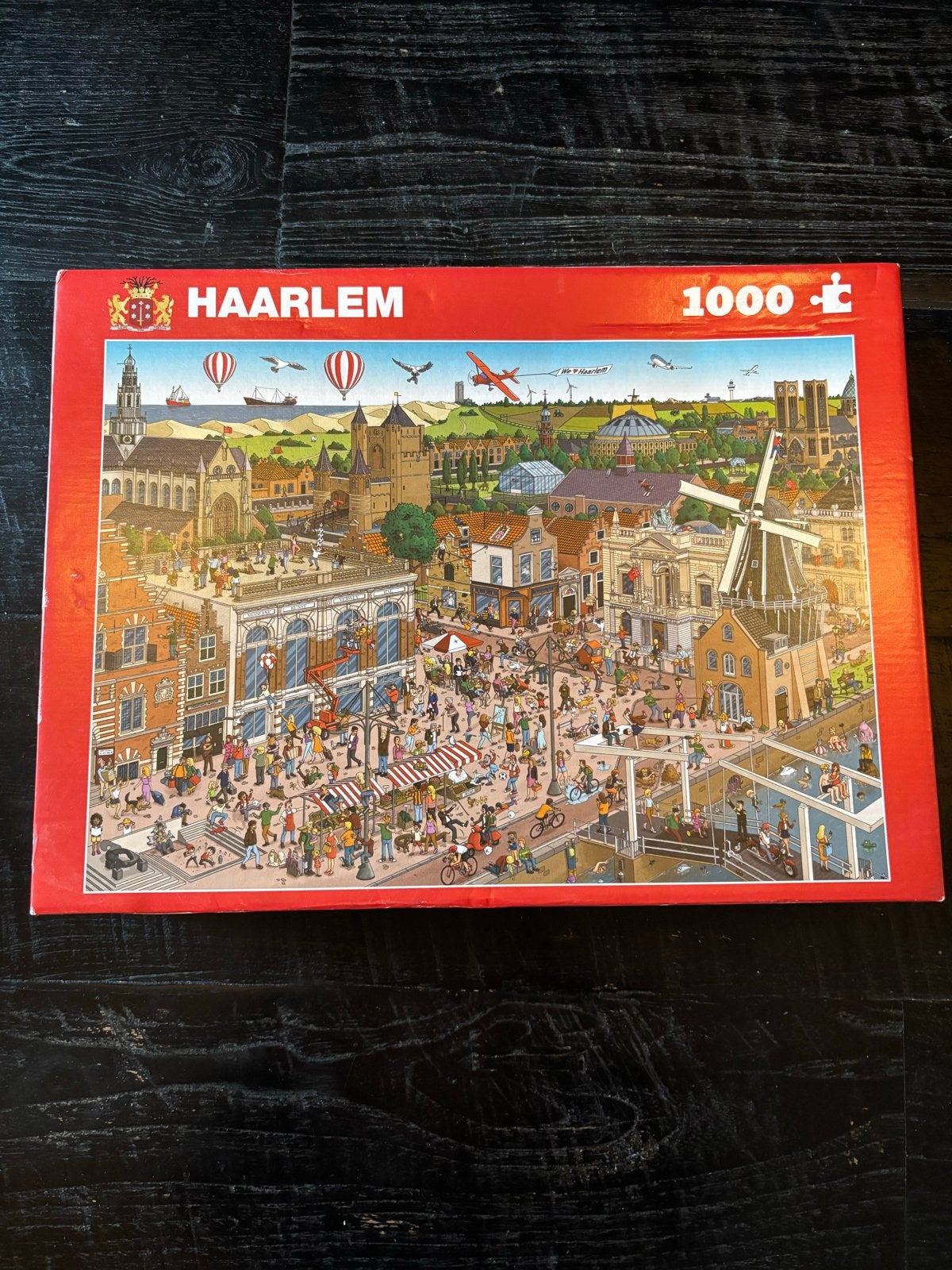 Haarlem puzzel 1000 stukjes - Stadsgezicht, Ophalen, Meer dan 50 stukjes, Gebruikt, 6 jaar of ouder